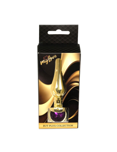 MyLove Toys - Jewellery Gold BUTT PLUG- Purple