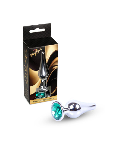 MyLove Toys - Jewellery Silver BUTT PLUG- Green