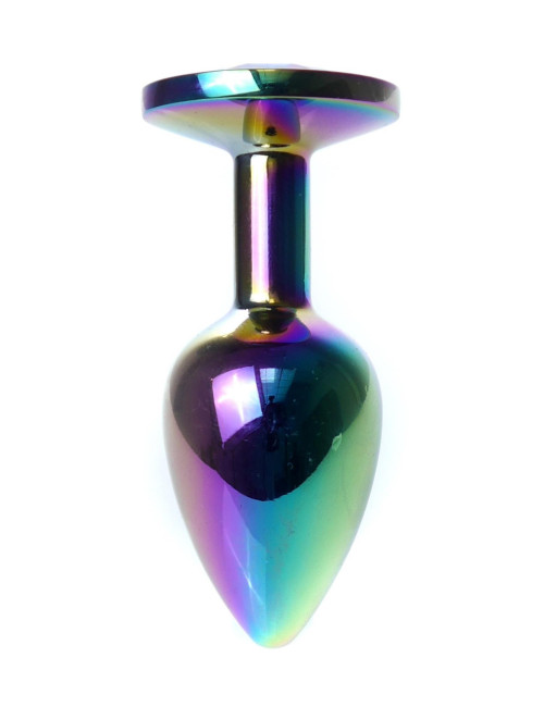 Korek analny MyLove Toys Jewellery Multicolour z przezroczystym kryształem