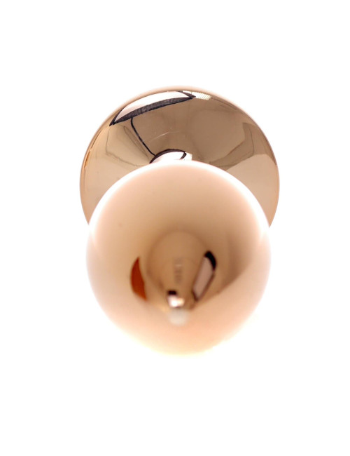 Korek analny MyLove Toys Jewellery Red Gold Rose z różowym kryształem