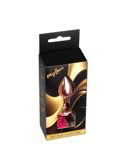 MyLove Toys Jewellery Red Gold - Korek analny ze stali (Peach)
