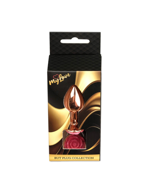 MyLove Toys Jewellery Red Gold - Korek analny ze stali (Peach)