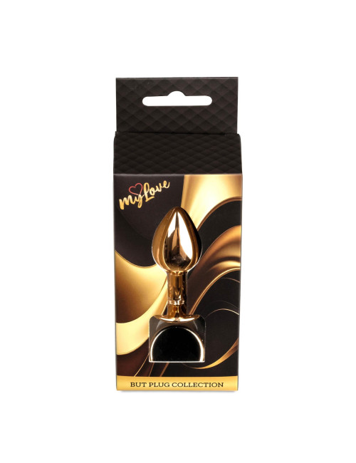 MyLove Toys Jewellery Red Gold - Korek analny ze stali (Black)