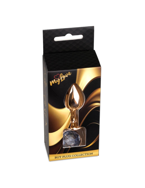 MyLove Toys Jewellery Red Gold - Korek analny ze stali (Clear)