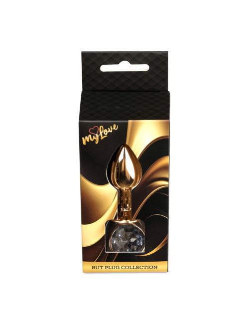 MyLove Toys Jewellery Red Gold - Korek analny ze stali (Clear)