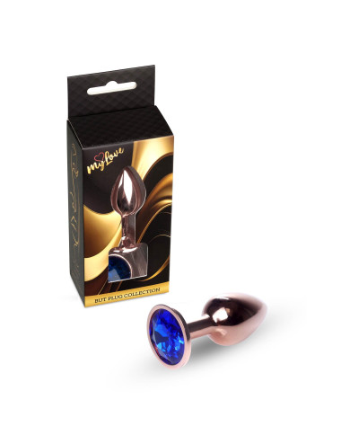 MyLove Toys - Jewellery Red Gold PLUG- Dark Blue
