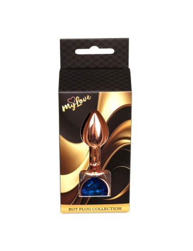 MyLove Toys - Jewellery Red Gold PLUG- Dark Blue
