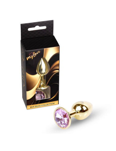 MyLove Toys Jewellery Gold Plug Rose - Biżuteria analna i plug analny ze stali nierdzewnej