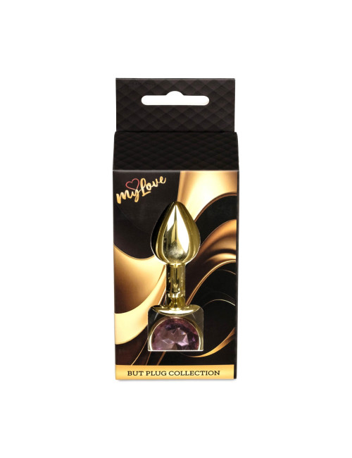 MyLove Toys Biżuteria Analna Gold Plug Rose - Złoty Plug ze Stali Nierdzewnej