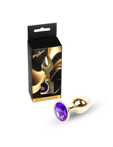MyLove Toys - Jewellery Gold PLUG- Purple