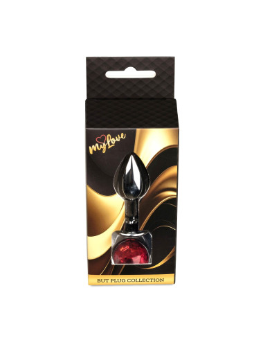 MyLove Toys - Jewellery Dark Silver PLUG- Red