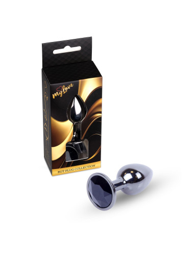MyLove Toys - Jewellery Dark Silver PLUG- Black
