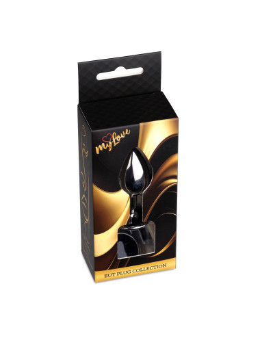 MyLove Toys - Jewellery Dark Silver PLUG- Black