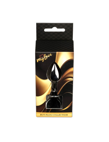 MyLove Toys - Jewellery Dark Silver PLUG- Black
