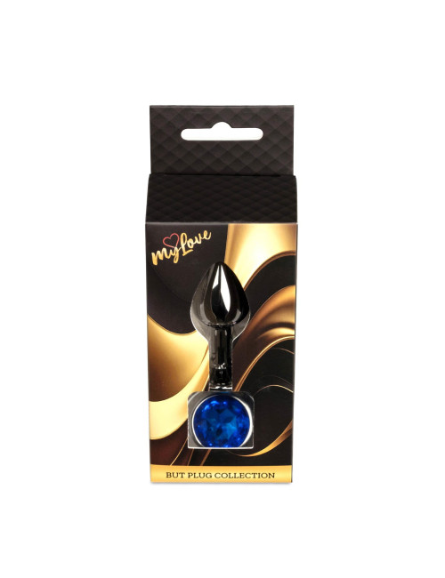 Plug analny MyLove Toys Jewellery Dark Silver - Ciemnoniebieski