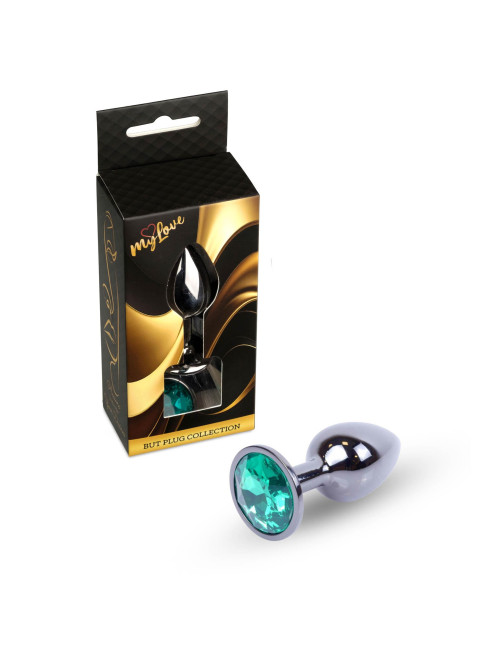 MyLove Toys - Jewellery Dark Silver PLUG- Green