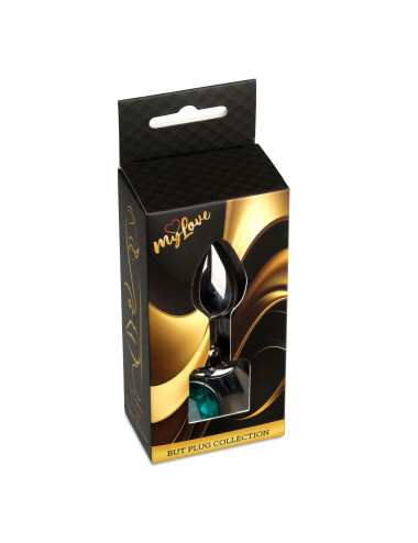 MyLove Toys - Jewellery Dark Silver PLUG- Green
