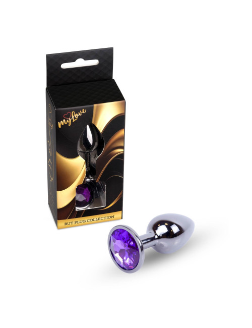 MyLove Toys - Jewellery Dark Silver PLUG- Purple