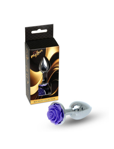 MyLove Toys - Jewellery Silver PLUG ROSE- Purple