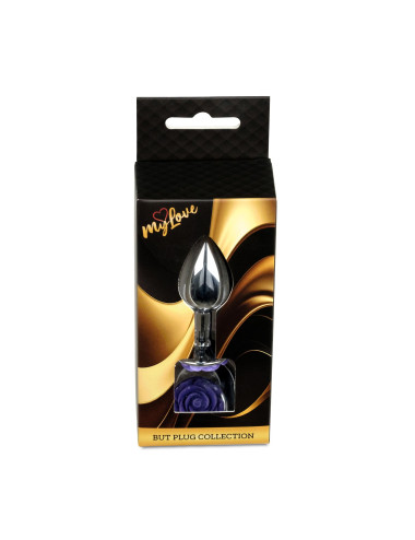 MyLove Toys - Jewellery Silver PLUG ROSE- Purple