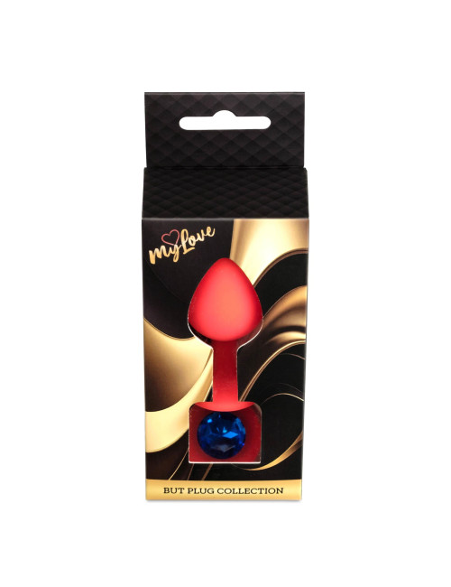 Silikonowy plug analny MyLove Toys Red - Rozmiar Medium