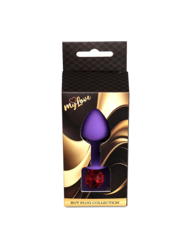 MyLove Toys - Jewellery Purple Silicone PLUG Medium