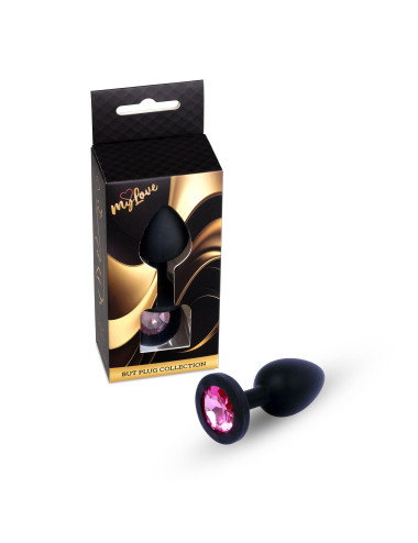 MyLove Toys - Jewellery Black Silicone PLUG Medium