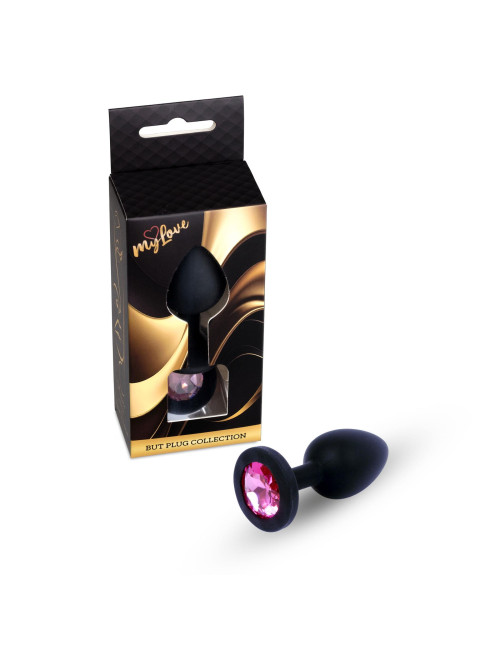 MyLove Toys - Jewellery Black Silicone PLUG Medium