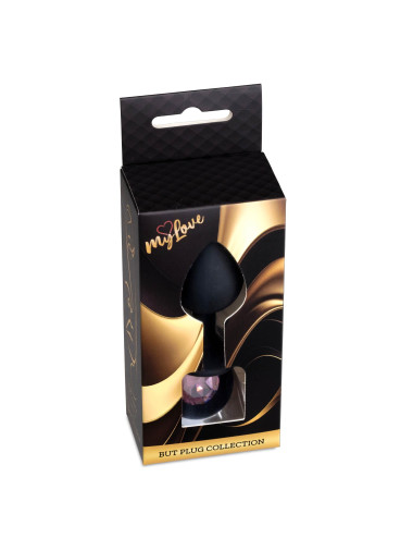 MyLove Toys - Jewellery Black Silicone PLUG Medium