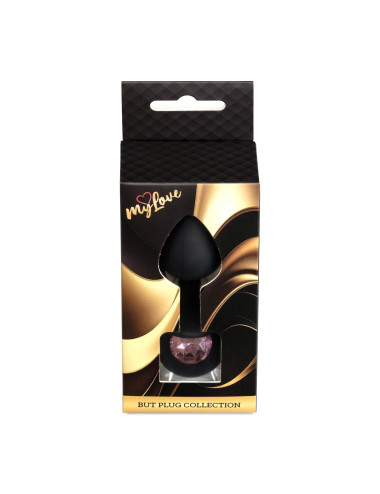 MyLove Toys - Jewellery Black Silicone PLUG Medium