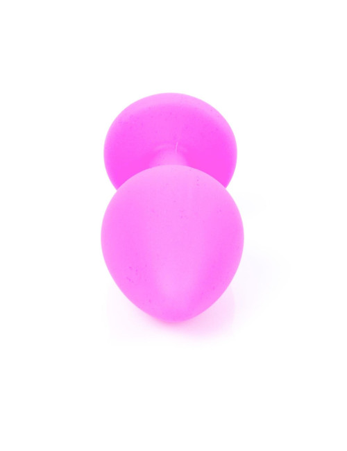 Korek Analny z Biżuterią Silikonowy Różowy Medium MyLove Toys