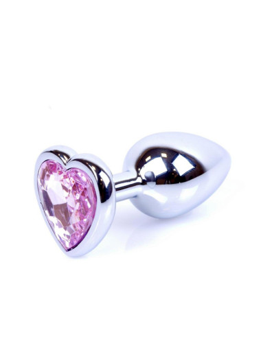 MyLove Toys - Jewellery Silver  Heart PLUG- Rose