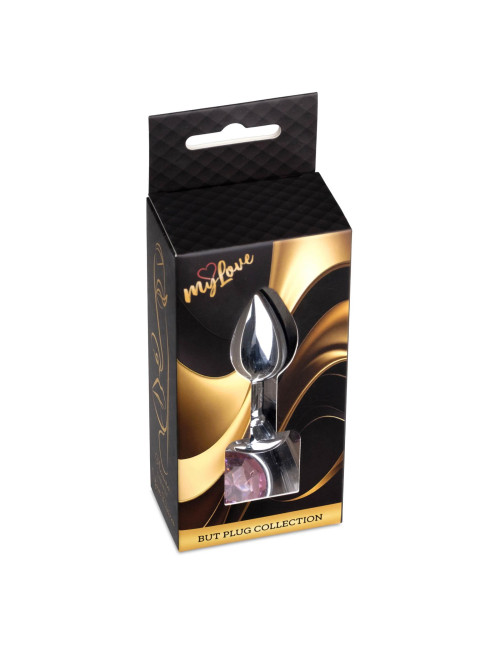 MyLove Biżuteria Analna Srebrny Plug - Różowy