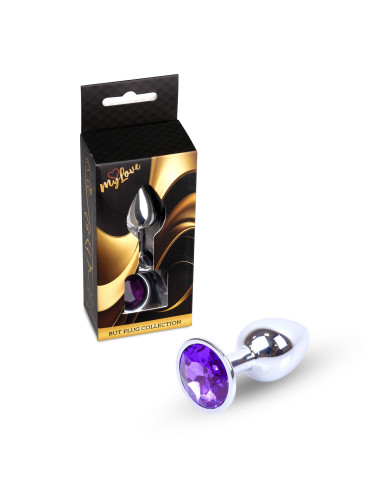 MyLove Toys - Jewellery Silver PLUG- Purple