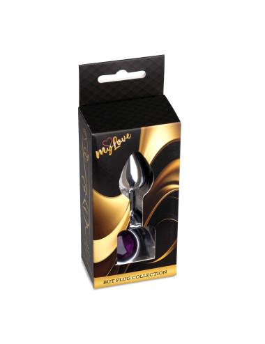 MyLove Toys - Jewellery Silver PLUG- Purple