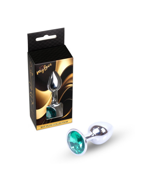 MyLove Toys - Jewellery Silver PLUG- Green