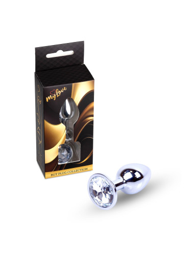 MyLove Toys - Jewellery Silver PLUG- Clear