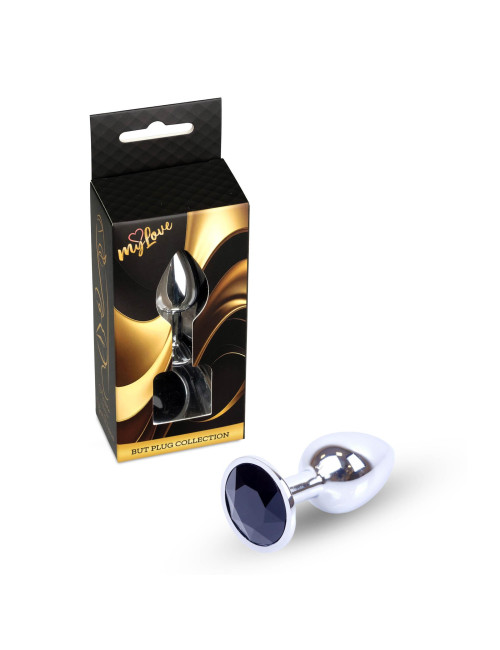 MyLove Toys - Jewellery Silver PLUG- Black