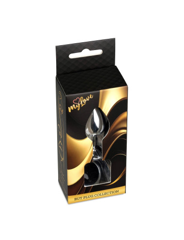 MyLove Toys - Jewellery Silver PLUG- Black