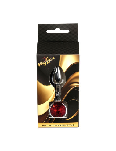 MyLove Toys - Jewellery Silver PLUG- Red