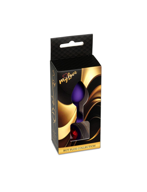 MyLove Toys Mały Silikonowy Plug Analny Jewellery - Fioletowy