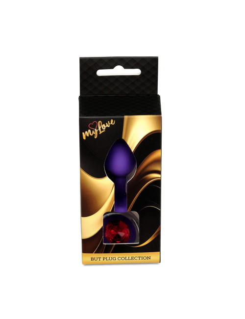 MyLove Toys Mały Silikonowy Plug Analny Jewellery - Fioletowy