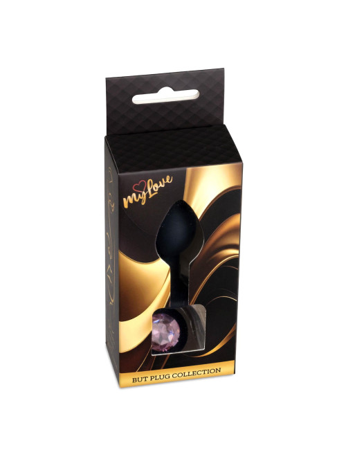 MyLove Toys Mały Silikonowy Plug Analny Jewellery - Czarny