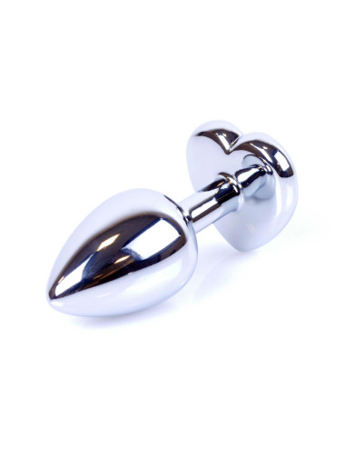 Plug-Jewellery Silver  Heart PLUG- Pink