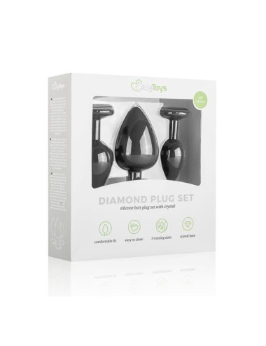 Plug-Diamond Plug Set-Black