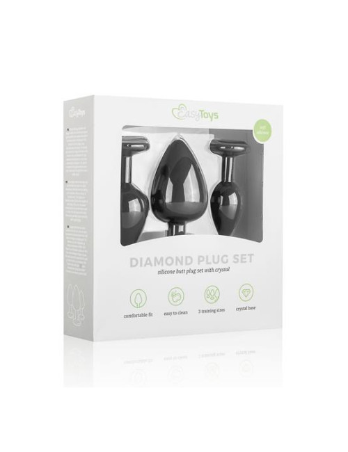 Plug-Diamond Plug Set-Black