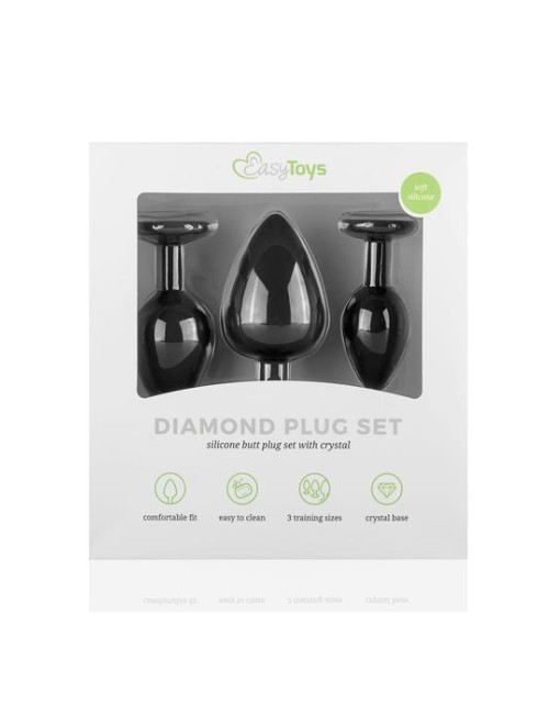 Plug-Diamond Plug Set-Black