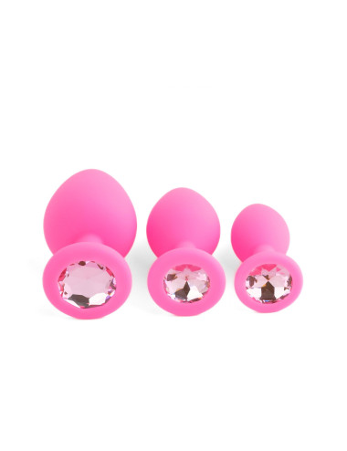 Jewellery - Silicone PLUG - SET Pink