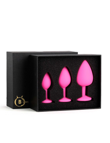 Jewellery - Silicone PLUG - SET Pink