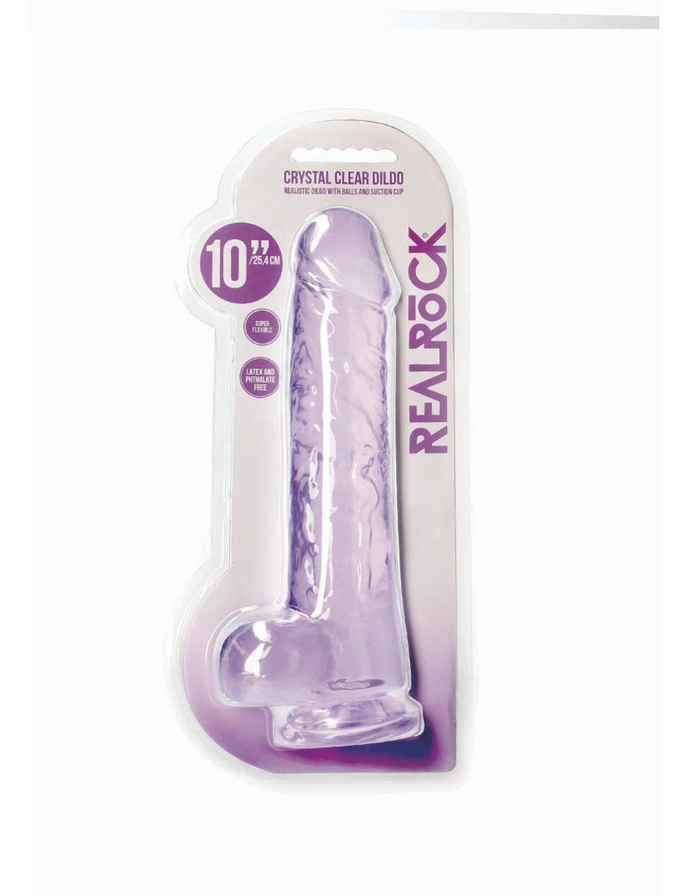 Realistic Dildo with Balls - 10/ 25,4 cm